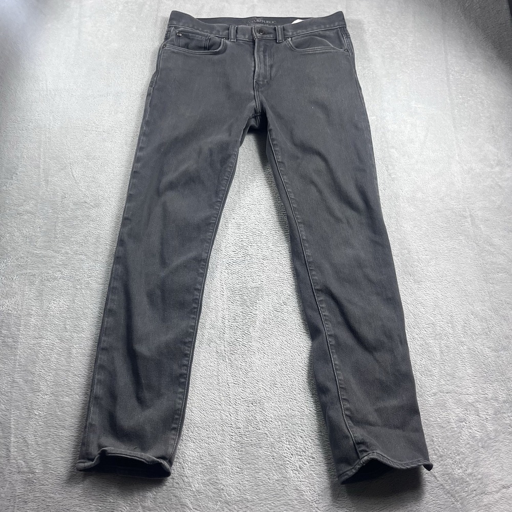 Banana Republic Traveler Jean 31x30 Slim Fit Mens Denim Pants Gray